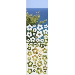 ROZ15 59x135 naklejka na okno wzory roślinne i zwierzęce - kwiaty